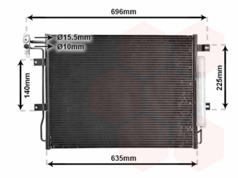 VWZ condenser with drier