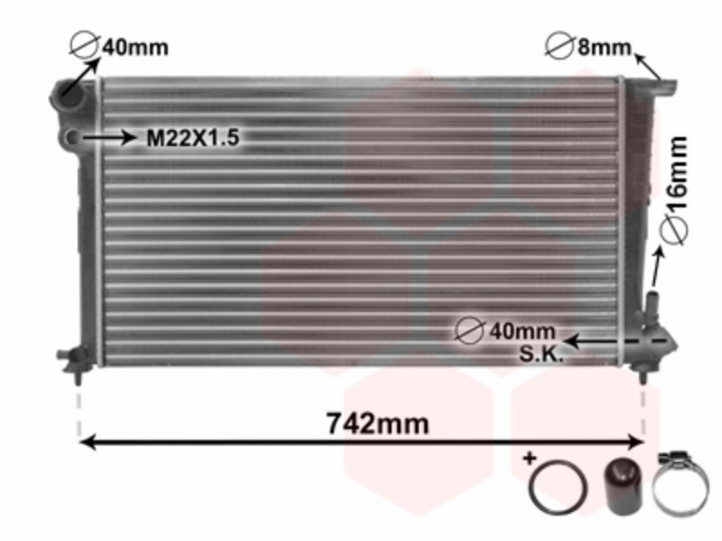 Vwz radiator (ex 09002151)