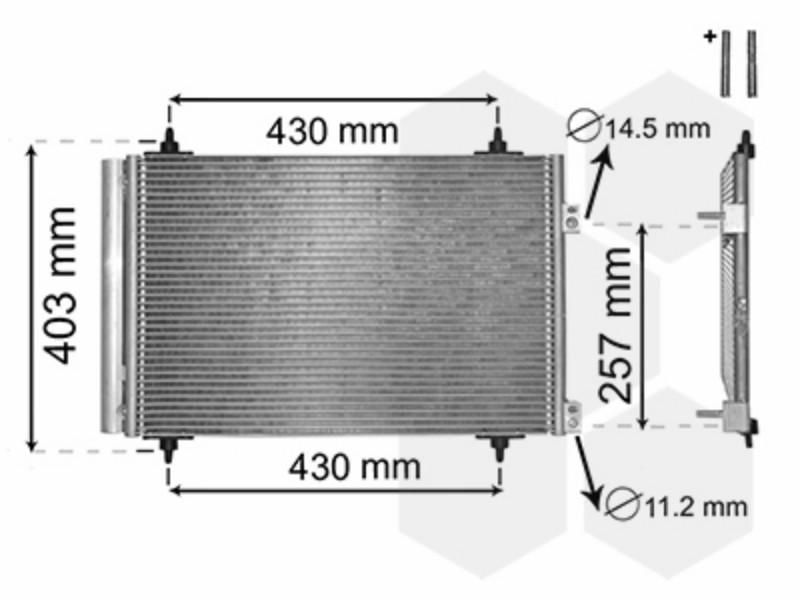 Condenser with dryer