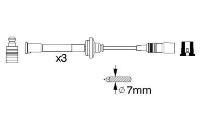 BOSCH 0 356 912 823 / Kit cavi accensione