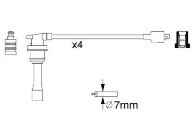 BOSCH 0 986 356 782 / Kit cavi accensione