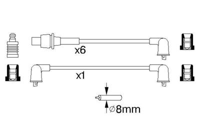 BOSCH 0 986 356 922 / Kit cavi accensione