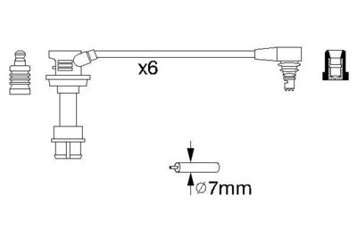 BOSCH 0 986 356 947 / Kit cavi accensione