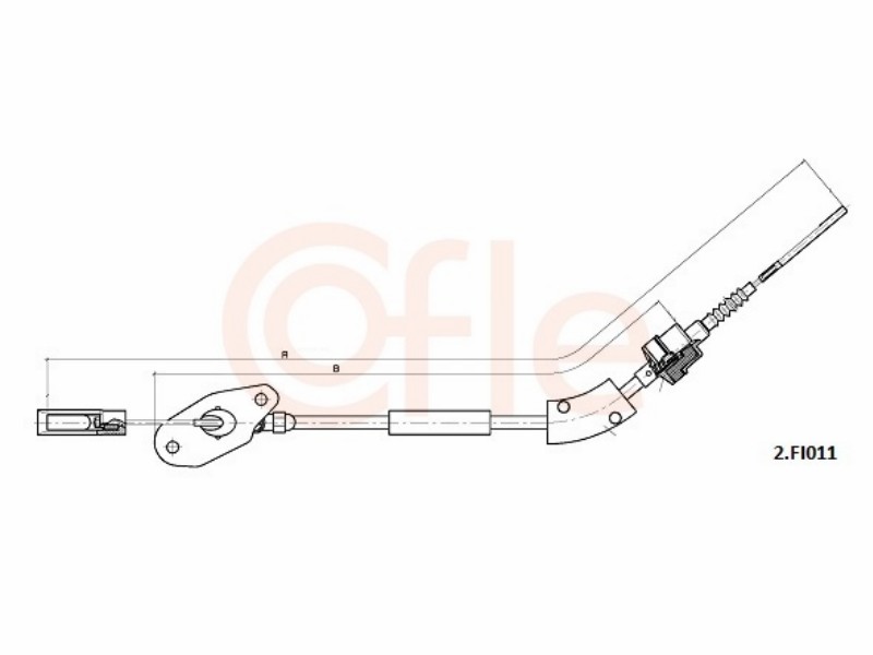 Cavo dis. Frizione FIAT 500 DS t.t