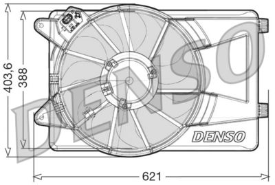 DENSO DER09306 / Ventola, Raffreddamento motore