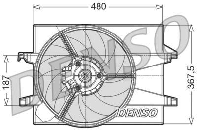 DENSO DER10001 / Ventola, Raffreddamento motore