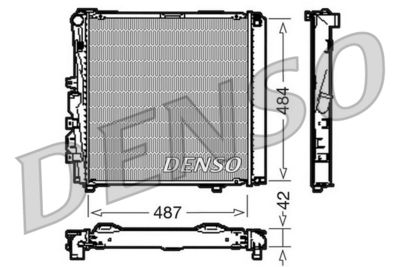 DENSO DRM17053 / Radiatore, Raffreddamento motore