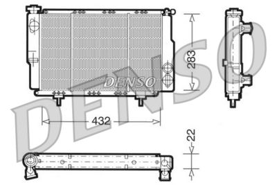 DENSO DRM23061 / Radiatore, Raffreddamento motore