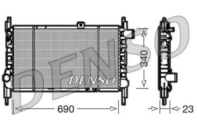 DENSO DRM44003 / Radiatore, Raffreddamento motore