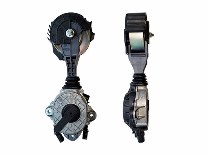 V-ribbed belt tensioner