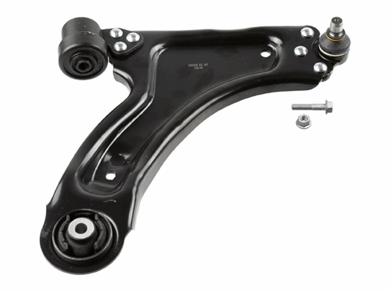 Control arm, wheel suspension