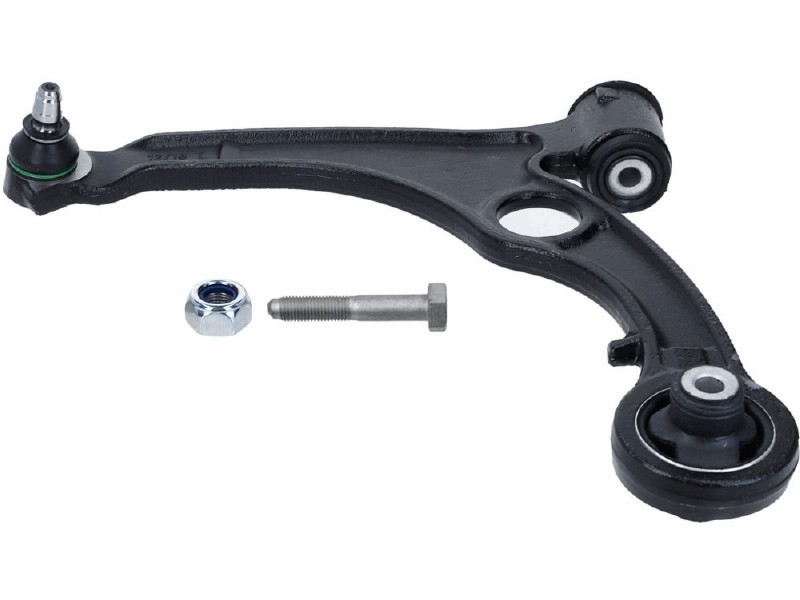 Control arm, wheel suspension