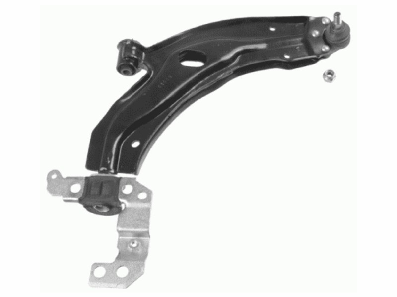 Control arm, wheel suspension
