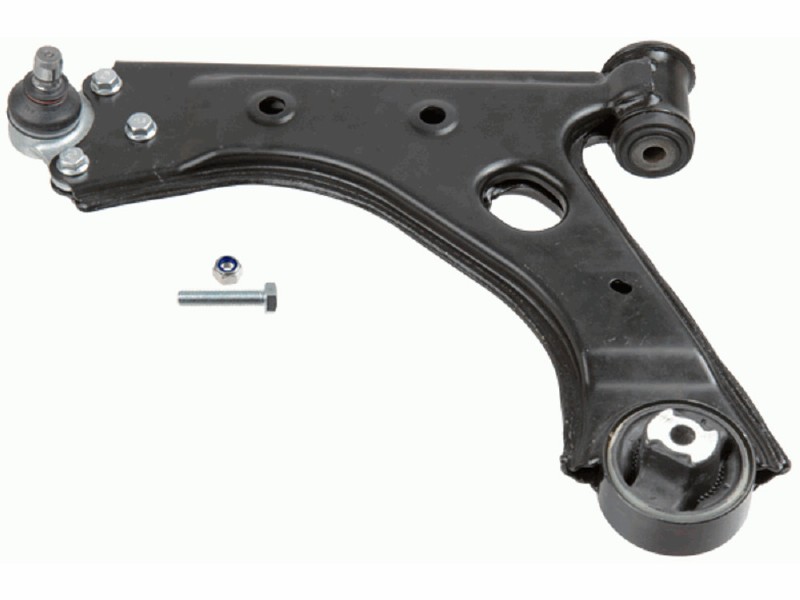 Control arm, wheel suspension