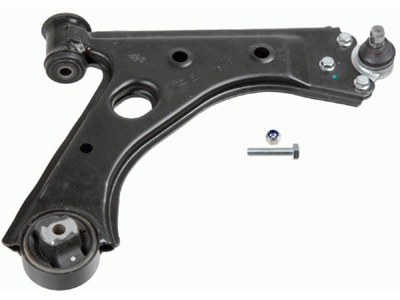 Control arm, wheel suspension