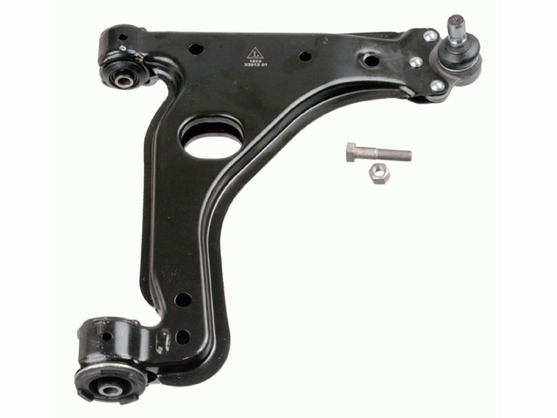 Control arm, wheel suspension