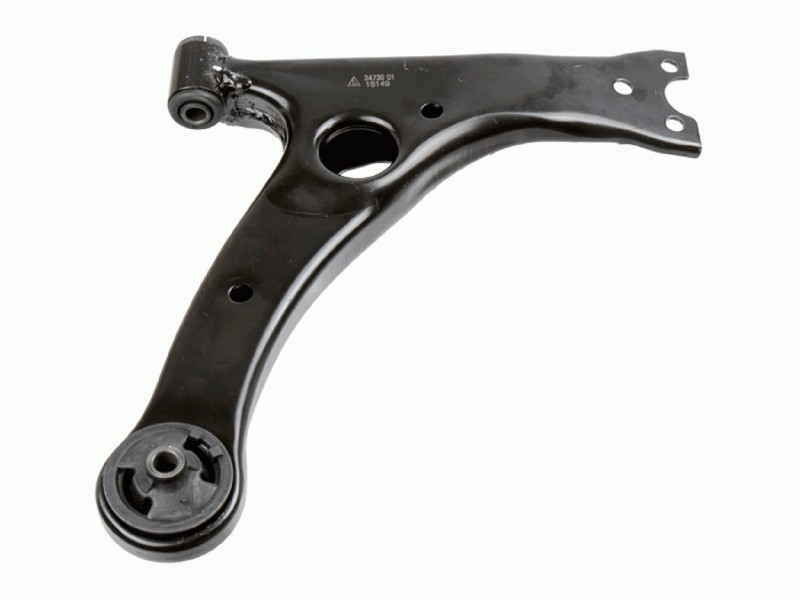 Control arm, wheel suspension