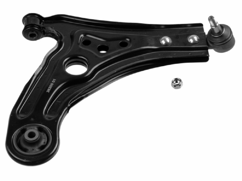 Control arm, wheel suspension