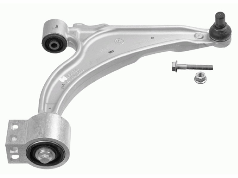 Control arm, wheel suspension