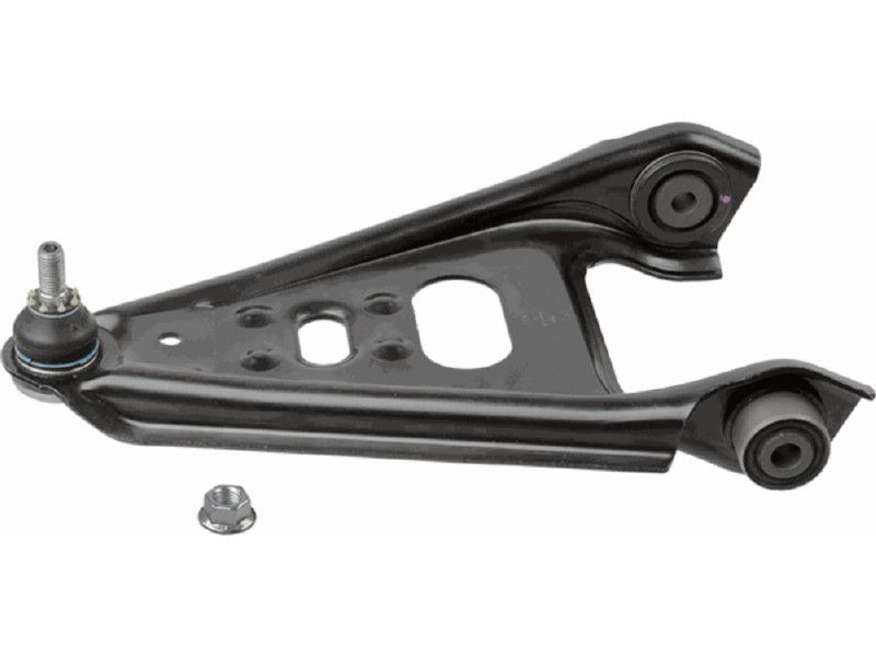 Control arm, wheel suspension