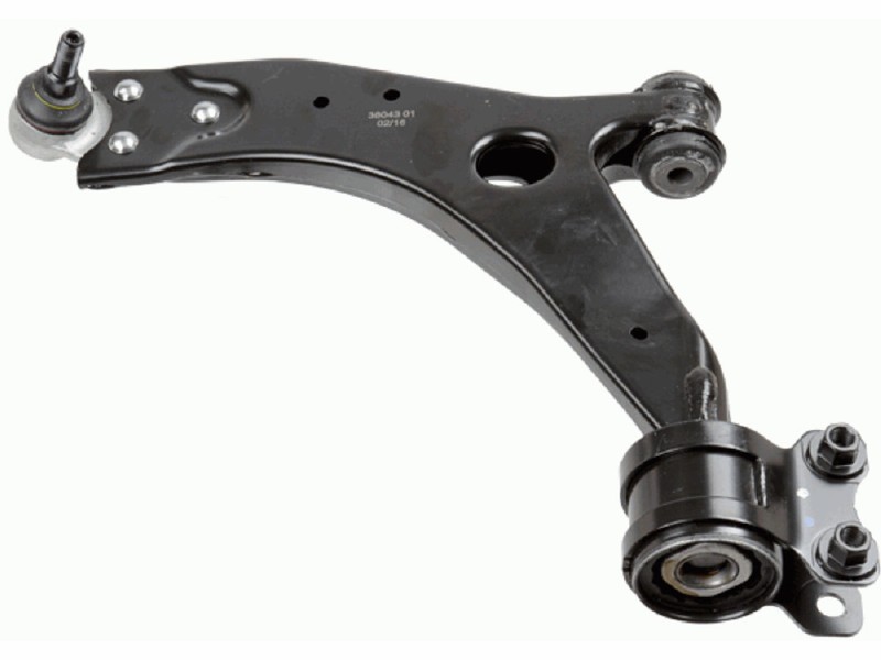 Control arm, wheel suspension