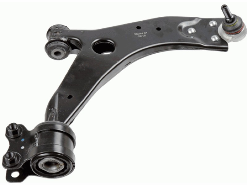 Control arm, wheel suspension