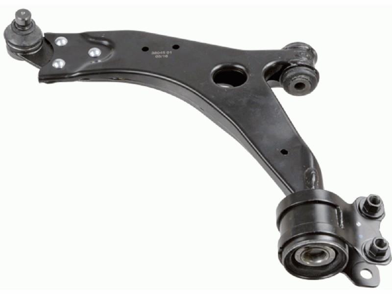 Control arm, wheel suspension