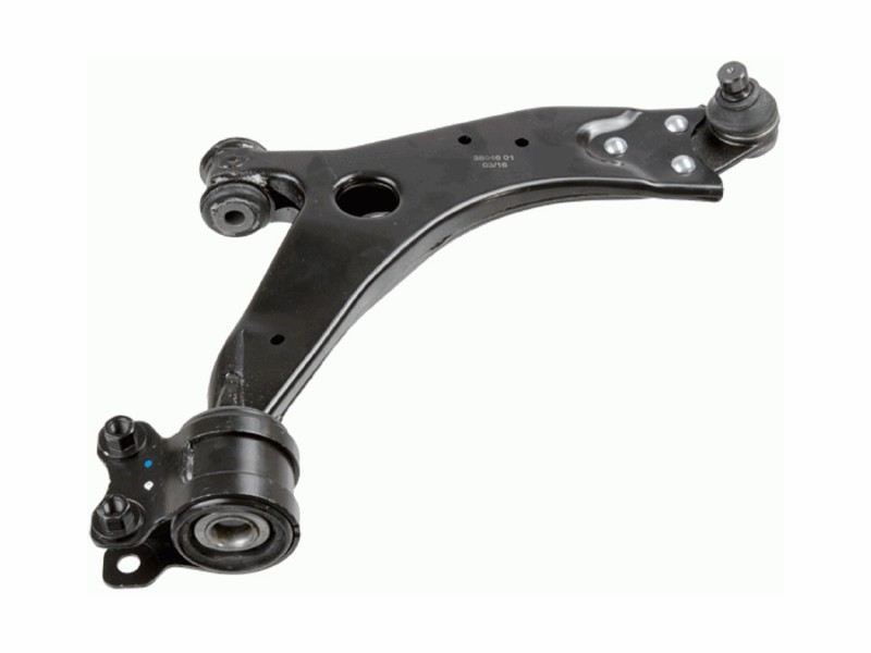 Control arm, wheel suspension
