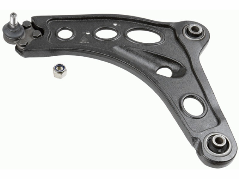 Control arm, wheel suspension