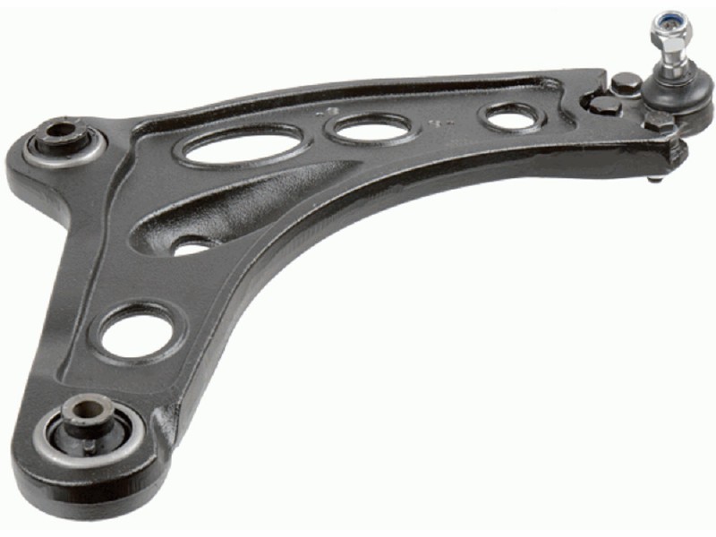 Control arm, wheel suspension