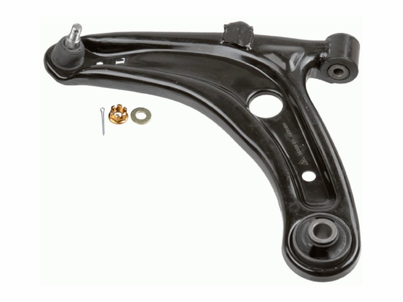 Control arm, wheel suspension
