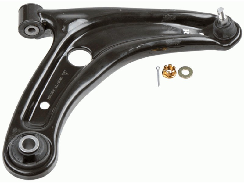 Control arm, wheel suspension
