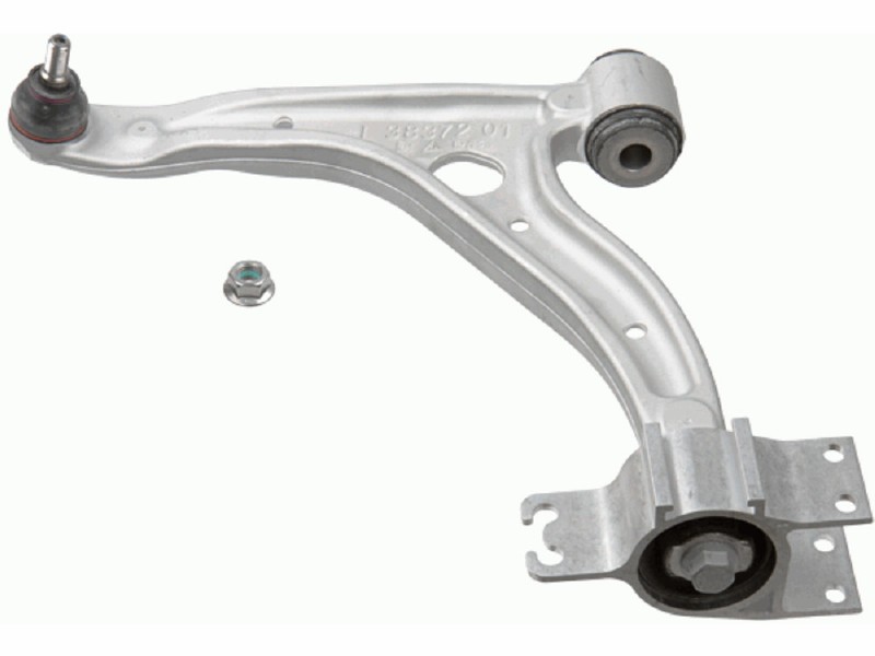 Control arm, wheel suspension