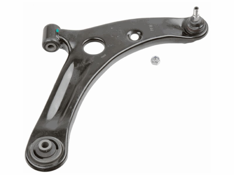 Control arm, wheel suspension