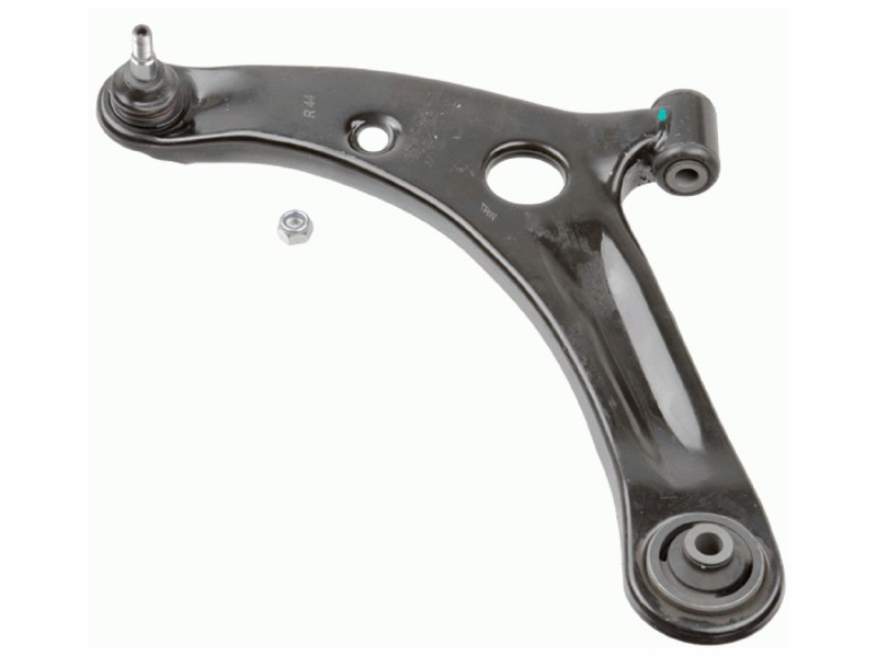 Control arm, wheel suspension