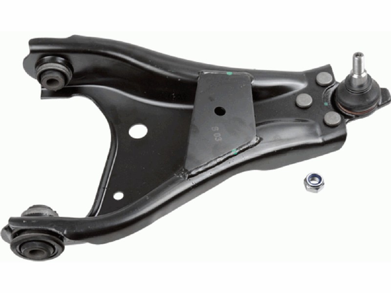 Control arm, wheel suspension
