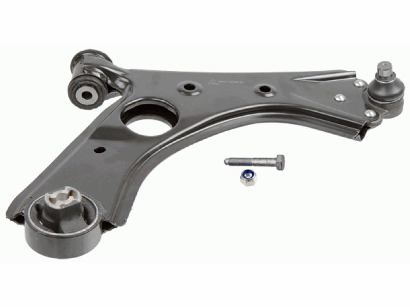 Control arm, wheel suspension
