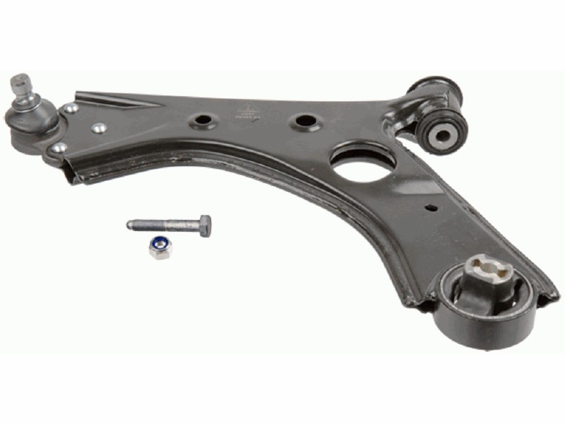 Control arm, wheel suspension