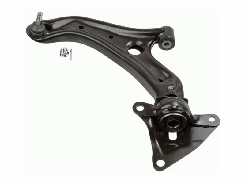Control arm, wheel suspension