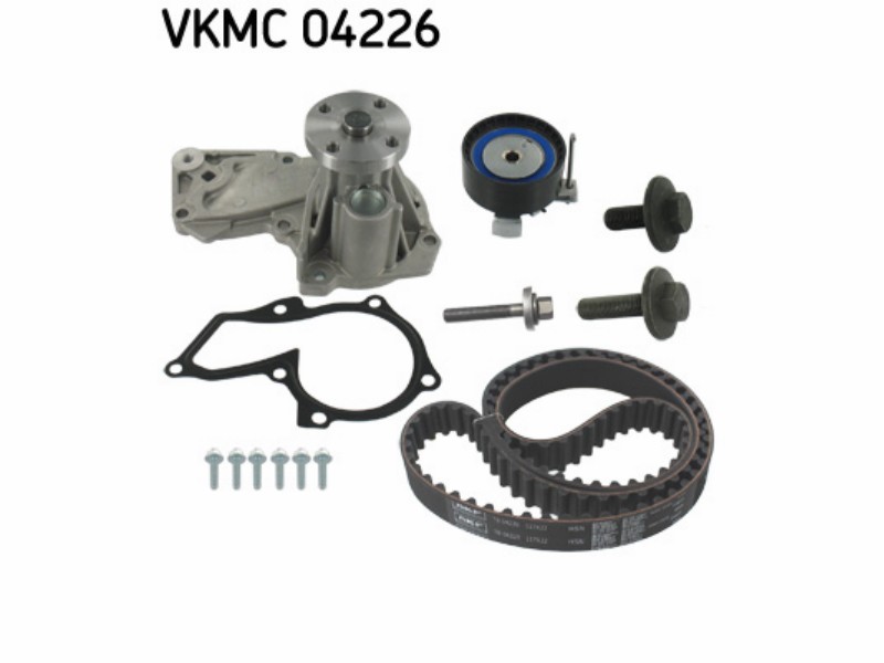 Belt tensioner kit with water pump