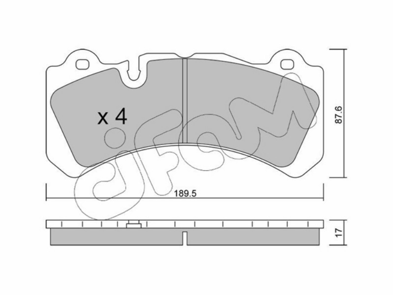 Cifam p.freno ant.Volvo S60 II 2.0 10-