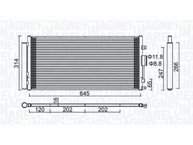 Condensatore clima Fiat 500 1.4 Abarth 135CV