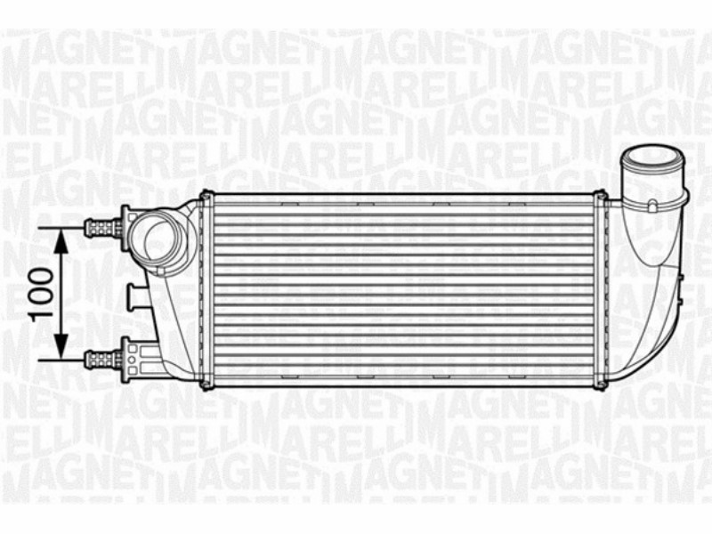 Marelli intercooler Fiat 500 1.3