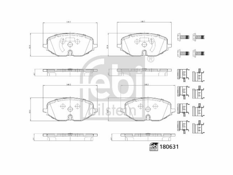 Pastiglie freno con componenti aggiuntivi Seat: Leon (kl),Leon (kl) st,Leon (kl)