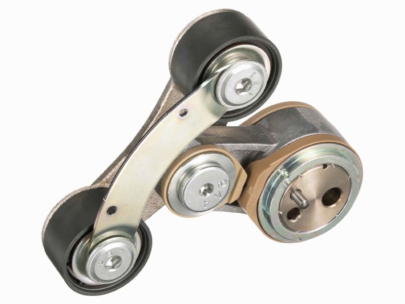 V-ribbed belt tensioner
