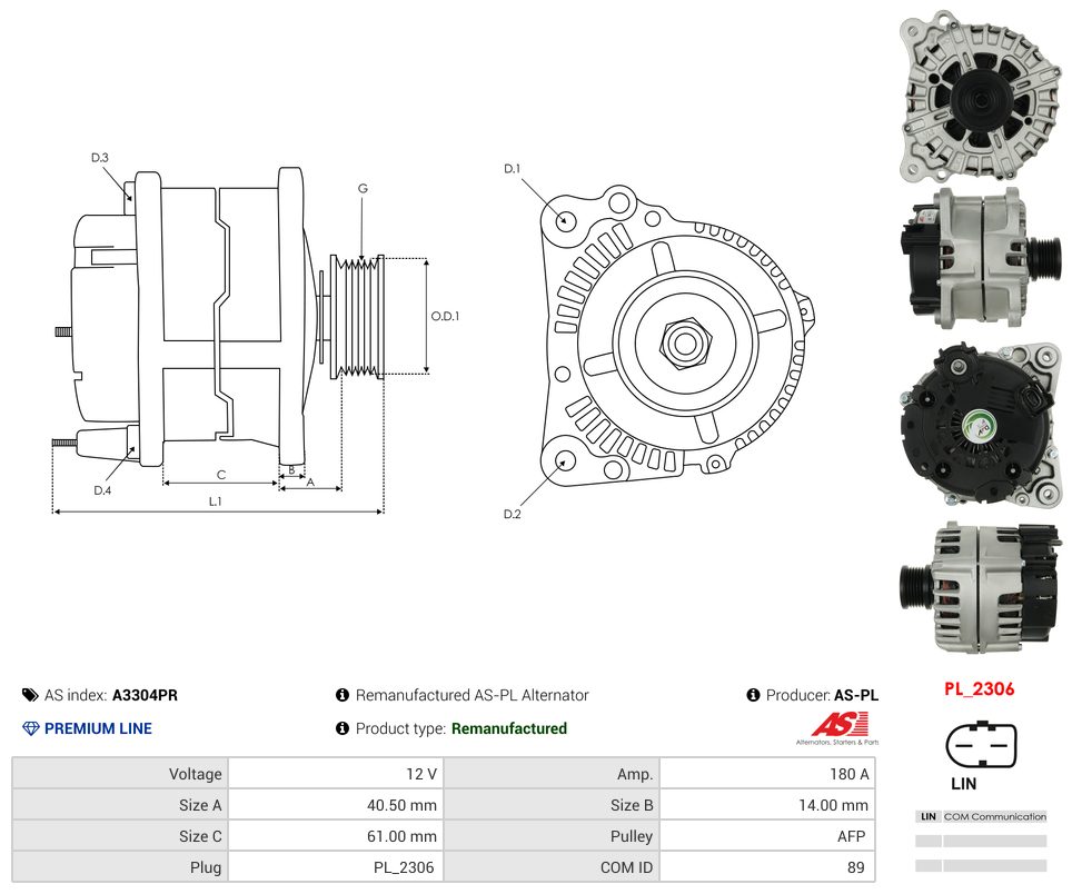 Alternatore rigenerato