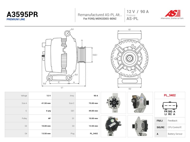 Alternatore rigenerato