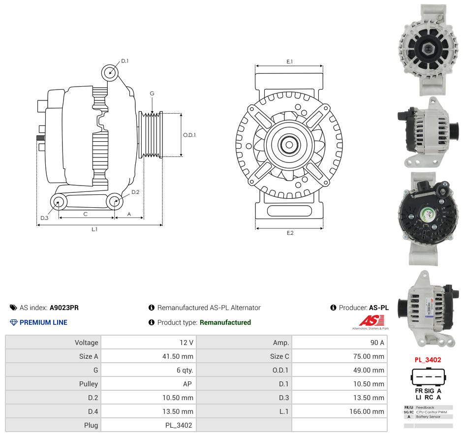 Alternatore rigenerato