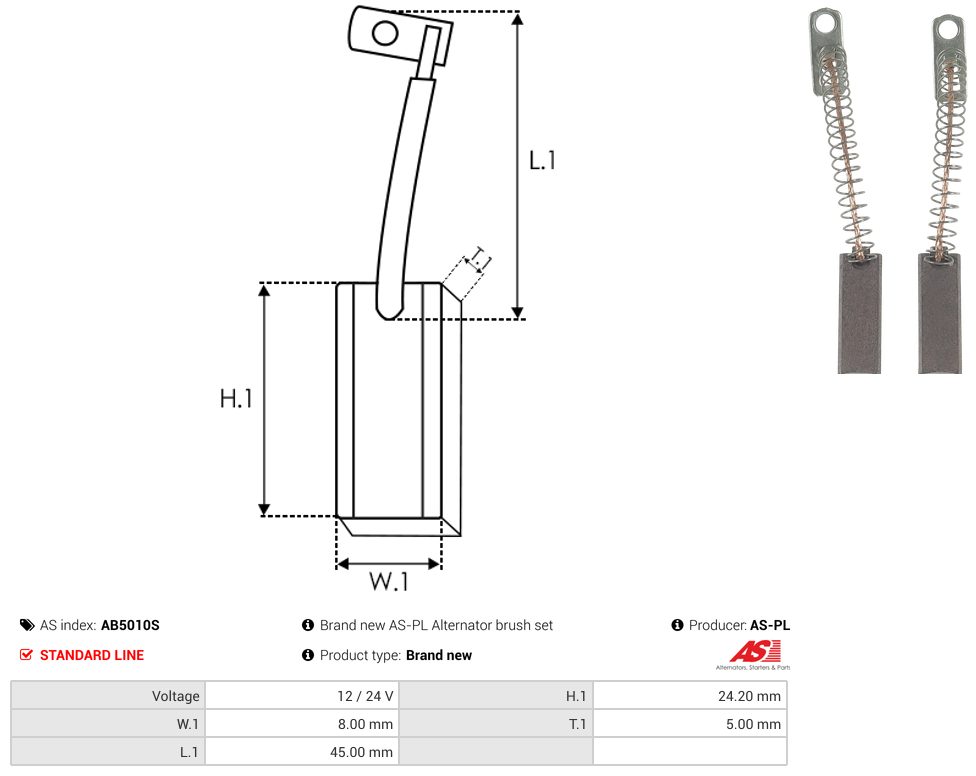 Spazzola alternatore