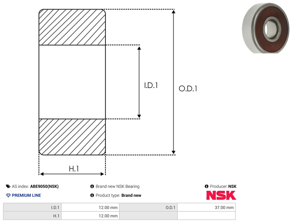Alternator bearing